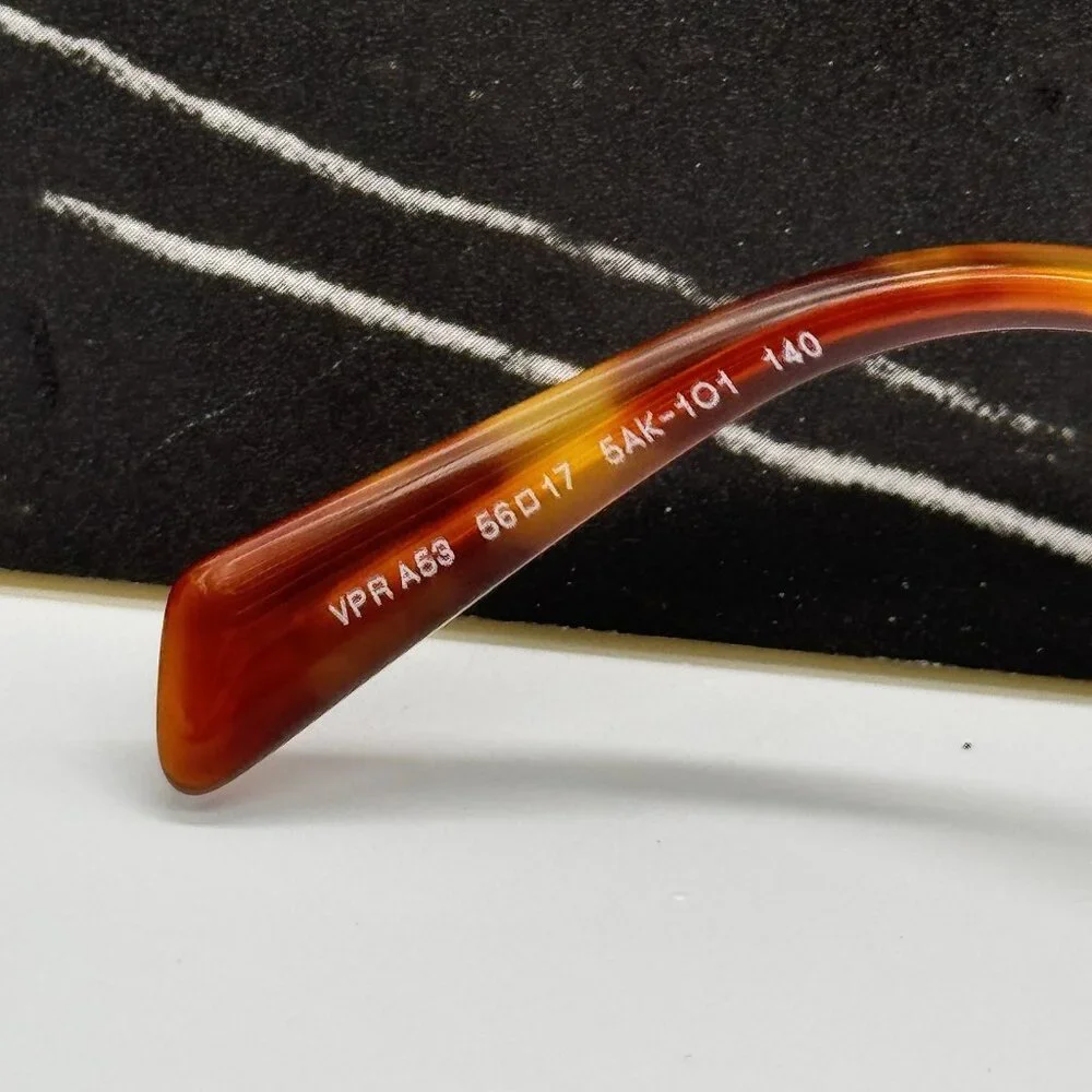 NEW PRADA PRA53V 5AK1O1 EYEGLASSES PR A53V 5AK1O1 GOLD UNISEX EYEWEAR VPR A53 5A